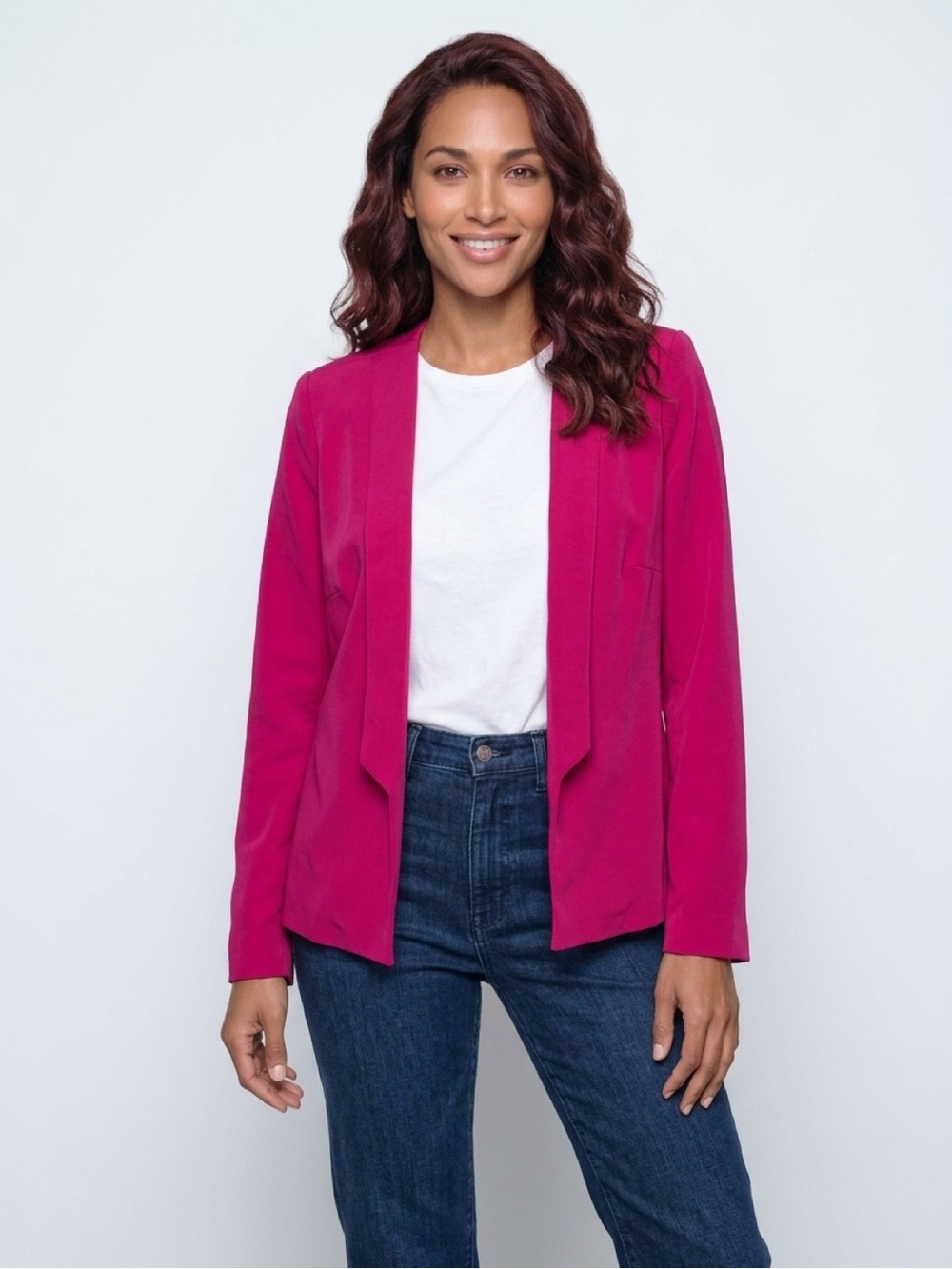 Forever 21 Hot Pink Open-Front Women's Blazer